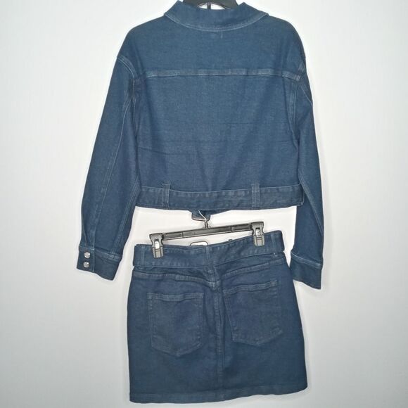 Good AmericanThe 70s Icon Jacket and Skirt - Picture 4 of 11